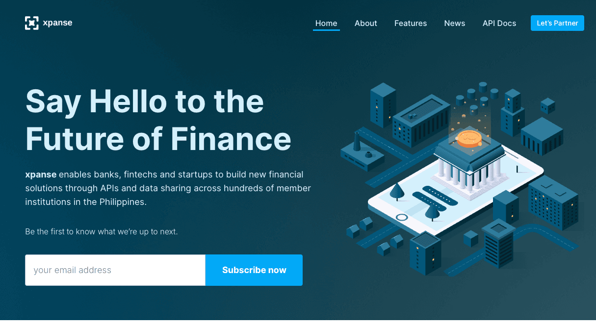 UBX Xpanse open finance platform