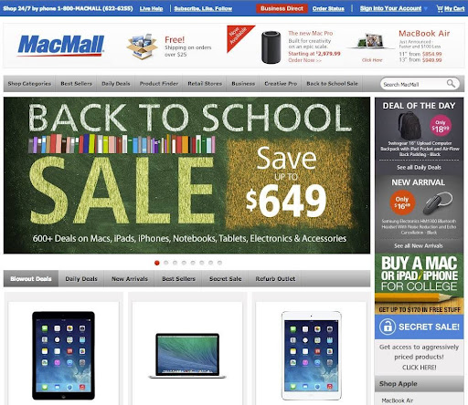 MacMall goes live screenshot 1