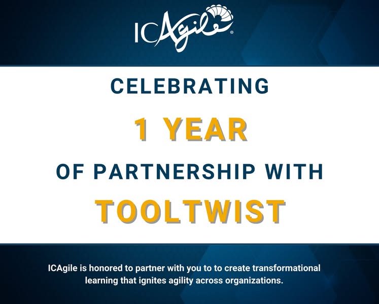 ToolTwist celebrates its first anniversary with ICAgile.